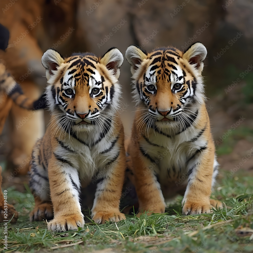 Obraz premium tiger in the zoo