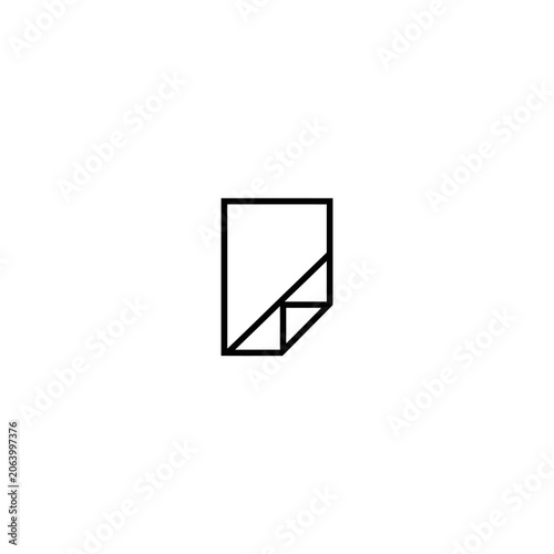 Minimalist geometric abstract design of folded paper.