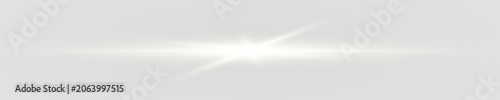 Quadro su tela Glowing golden streak PNG cuts through space with bright flare motion
