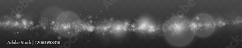 Картината върху платно Floating glitter dust moves in soft motion waves