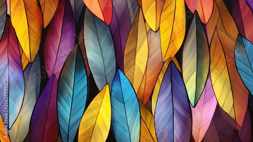 Vibrant Abstract Hand Painted Watercolor Strokes Pattern Background