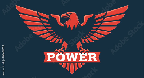 Red Eagle Emblem with 