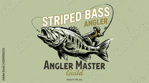 Fotografie Striped bass angler master guild