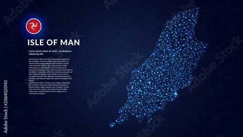 Konstfotografi Map of Isle Of Man