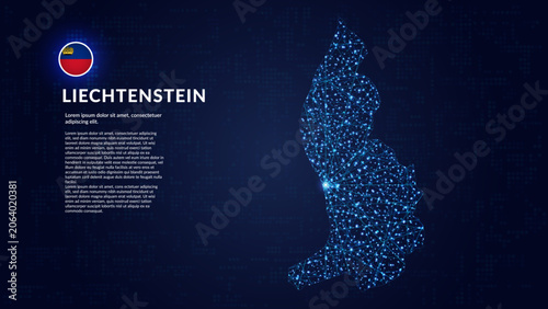 Foto Map of Liechtenstein
