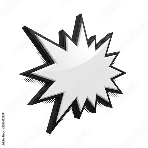Explosion Comic Book Speech Bubble