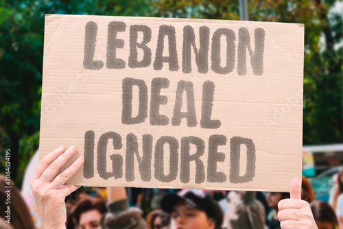 Fotografie "Lebanon deal ignored" Israel disregards prior agreement with Lebanon