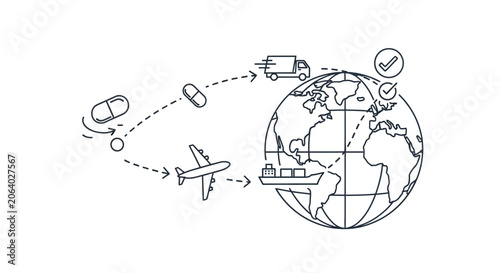 Global Pharmaceutical Logistics: Medicine Delivery by Air, Sea, and Land