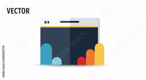 A colorful bar graph on a computer screen
