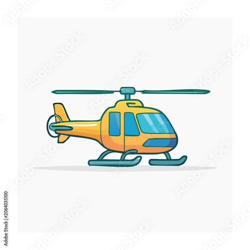 Flat design vector forklift with cargo container