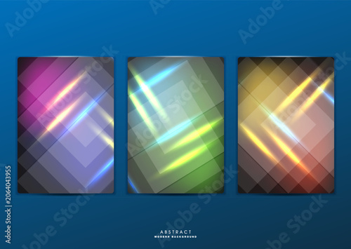 Flat vector. Minimal geometric background. Dynamic shapes composition. Eps10 vector.