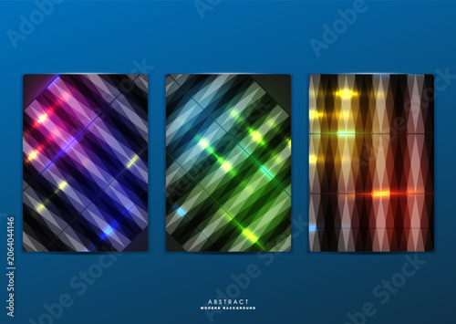 Flat vector. Minimal geometric background. Dynamic shapes composition. Eps10 vector.