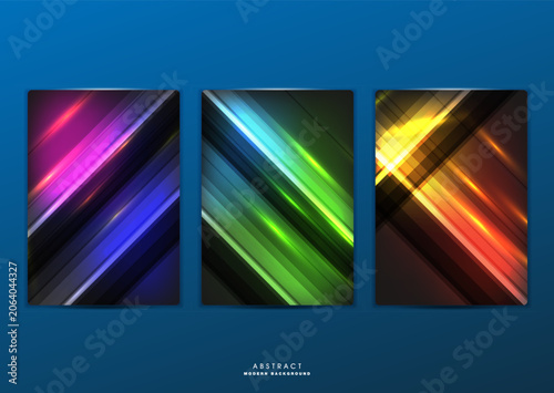 Flat vector. Minimal geometric background. Dynamic shapes composition. Eps10 vector.