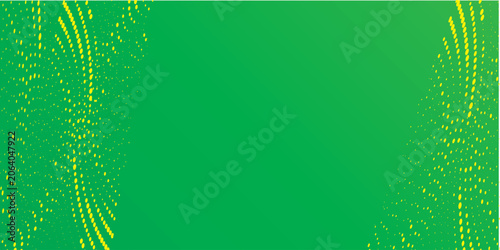 Gradient texture pattern background green and yellow halftone dots with digital technology background. eps new vector future