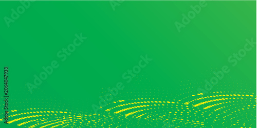 Gradient texture pattern background green and yellow halftone dots with digital technology background. eps new vector future