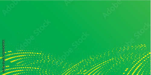 Gradient texture pattern background green and yellow halftone dots with digital technology background. eps new vector future