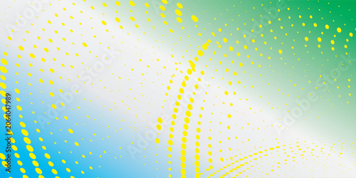 Gradient texture background pattern green white blue and yellow halftone dots with digital technology background. new eps future abstrack vector