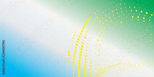 Gradient texture background pattern green white blue and yellow halftone dots with digital technology background. new eps future abstrack vector