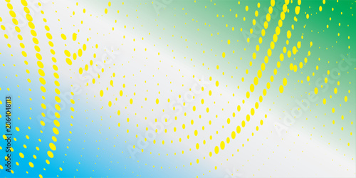 Gradient texture background pattern green white blue and yellow halftone dots with digital technology background. new eps future abstrack vector