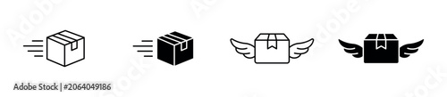 Fotografija Fast Delivery Icon Set