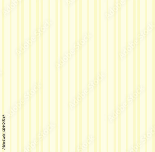 Seamless vertical stripe pattern in soft pastel yellow and cream tones. Minimalist vintage design for textile, fabric, wallpaper, wrapping paper nursery or interior decor