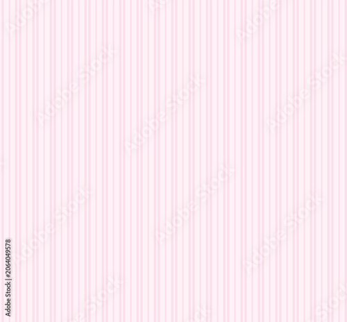 Seamless vertical stripe pattern in soft pastel pink and white tones. Minimalist vintage design for textile, fabric, wallpaper, wrapping paper  nursery or interior decor