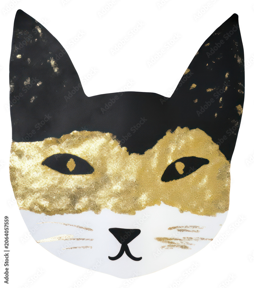 Fototapeta premium PNG Fox ripped paper animal mammal mask.