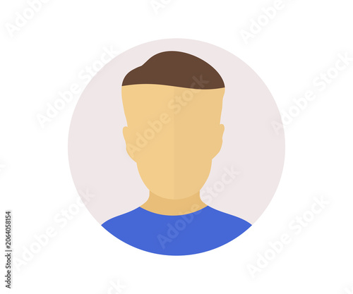 Avatar, user profile, person illustration on transparent background. 
