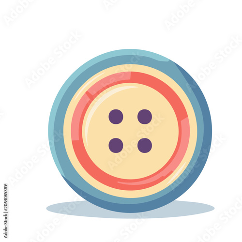 Flat design target with concentric rings
