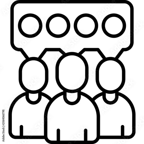 Photos Opinion Column Line Icon
