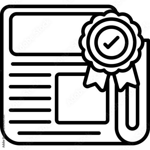 Journalism Awards Line Icon