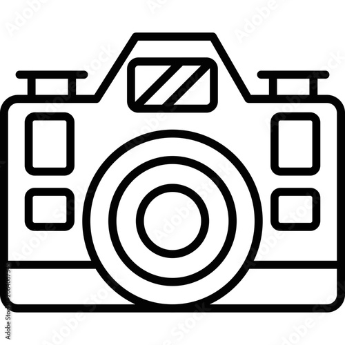 Photos Press Photography Line Icon
