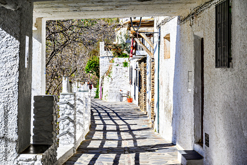 Pampaneira, in the Alpujarra region of Granada, with its narrow, steep streets and water channels running through them