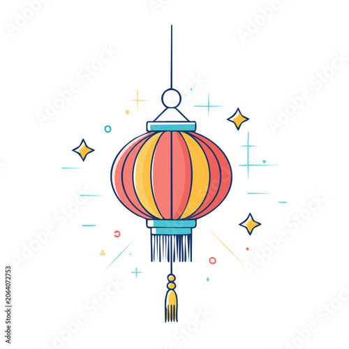 Flat design hot air balloon vector