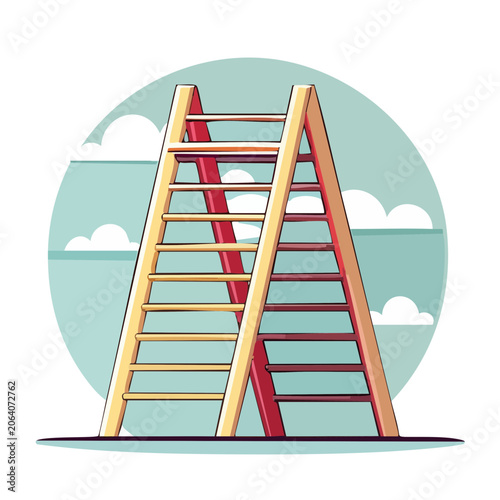 Flat design lighthouse vector illustration