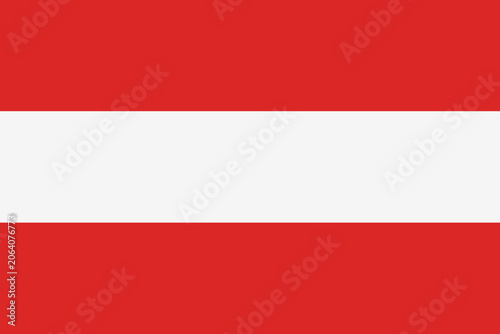 Foto Austria flag featuring three horizontal stripes in red, white, and red, one of the oldest national flags symbolizing courage, purity, and tradition