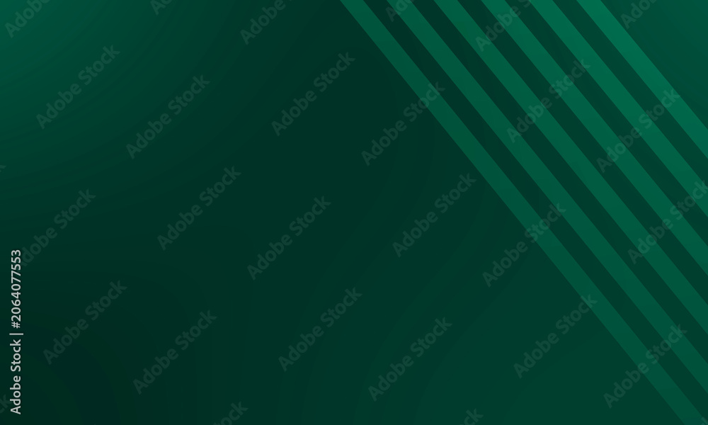 Fototapeta premium Green abstract diagonal lines background gradient design