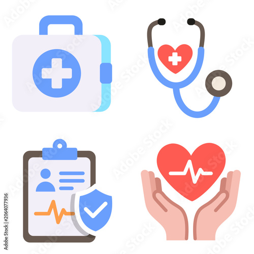 set of medical icons
