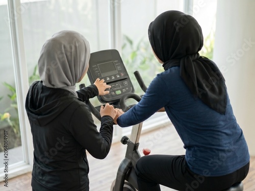  Modern Women Relaxing at a Healthy Café