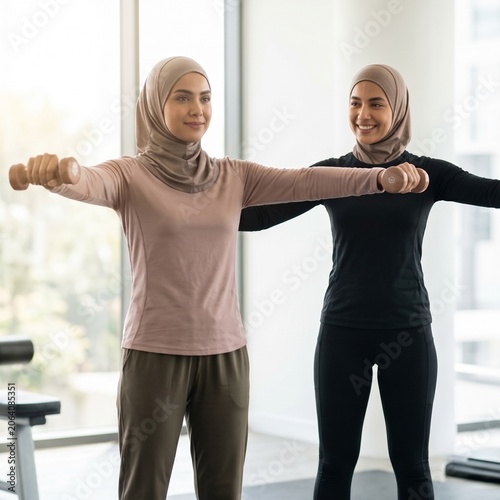  Modern Women Relaxing at a Healthy Café