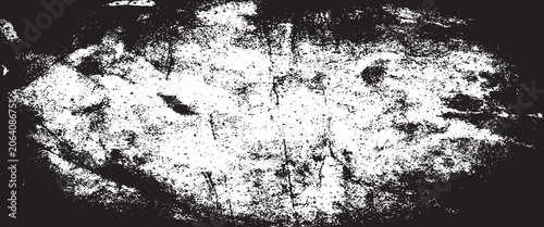 Abstract Monochrome Grunge Texture Background with Distressed Black and White Paint Effect for Industrial Vintage Design