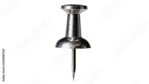Принти на полотні Silver metal thumbtack with sharp point