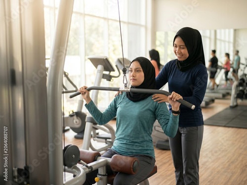  Modern Women Relaxing at a Healthy Café