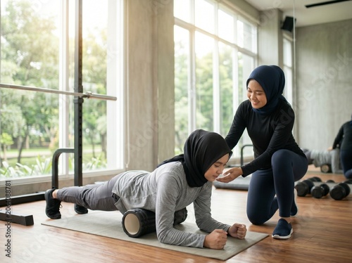  Modern Women Relaxing at a Healthy Café