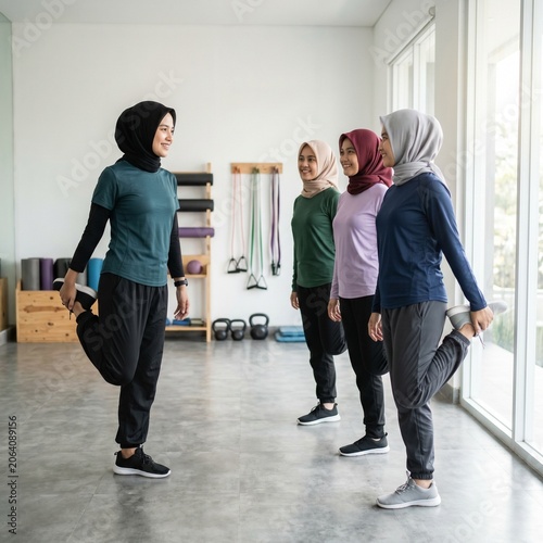 Modern Women Relaxing at a Healthy Café