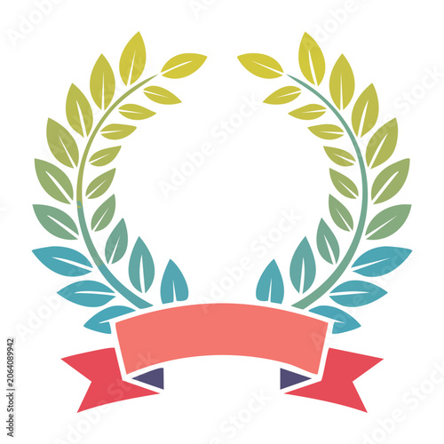 Red and green maple leaf vector illustration