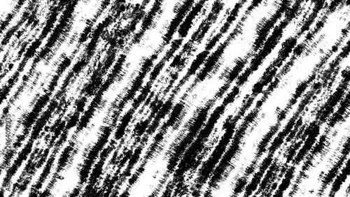 Fotografia Hand-Drawn Monochrome Abstract Illustration