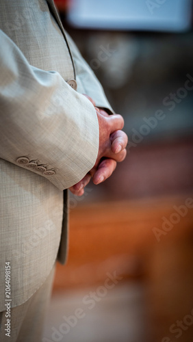 Closeup photo of hands folded together in prayer