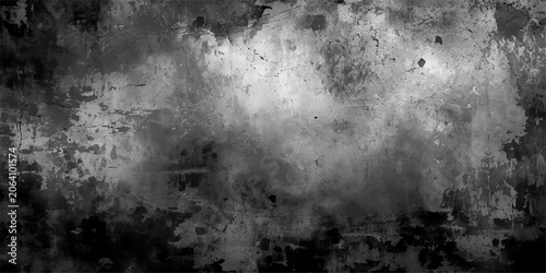 Fotografie Abstract grunge sky background with smoke fog clouds and dark blue night texture