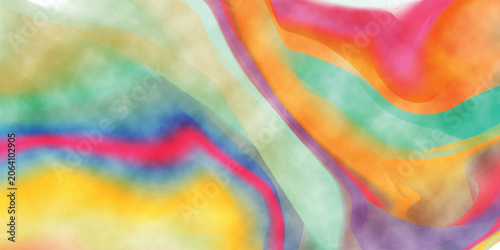 Valokuva An abstract colorful watercolor background with a vintage grunge texture featuri